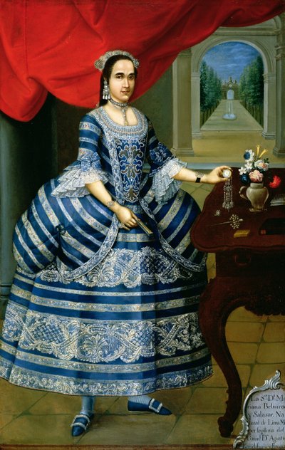 Dona Mariana Belsunse y Salasar by Peruvian School
